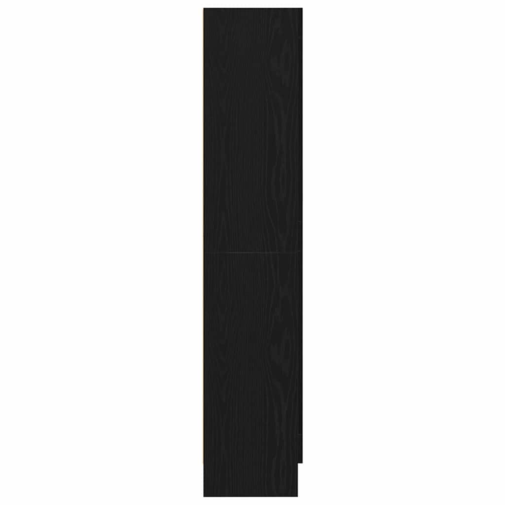 Armadio per Libri Rovere Nero 82,5 x 30,5 x 150 cm | homemem39