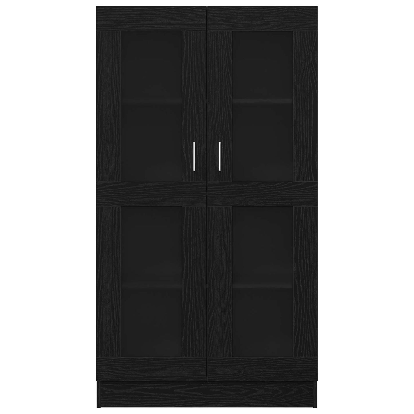 Armadio per Libri Rovere Nero 82,5 x 30,5 x 150 cm