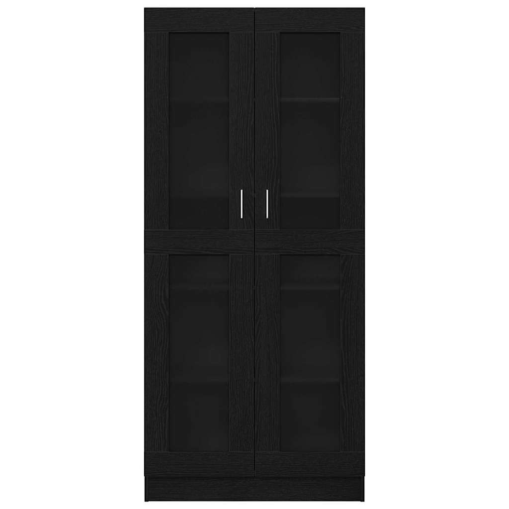 Armadio per Libri Rovere nero 82,5 x 30,5 x 185 cm | homemem39