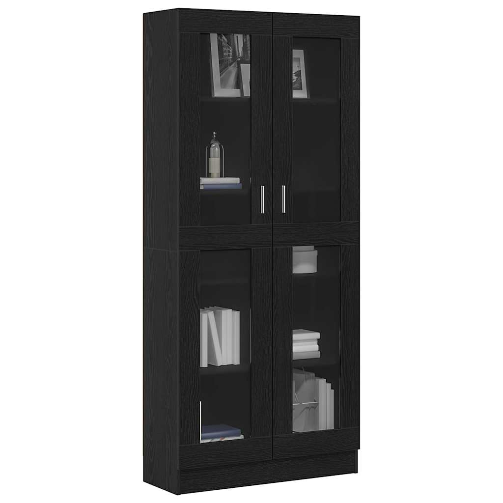 Armadio per Libri Rovere nero 82,5 x 30,5 x 185 cm | homemem39