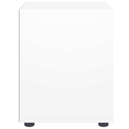 Comodino VISNES Bianco 45x40x50 cm in Legno Multistrato - homemem39