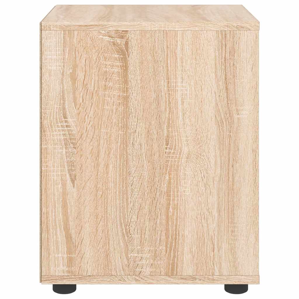 Comodino VISNES Rovere Sonoma 45x40x50 cm in Legno Multistrato | homemem39
