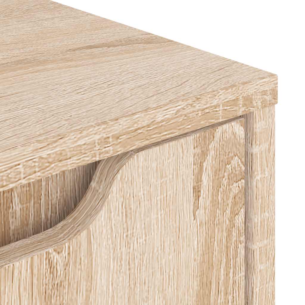 Comodino VISNES Rovere Sonoma 45x40x50 cm in Legno Multistrato | homemem39