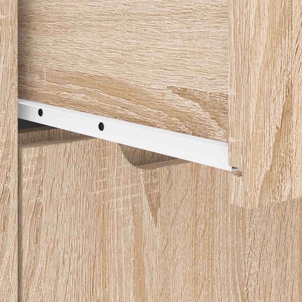 Comodino VISNES Rovere Sonoma 45x40x50 cm in Legno Multistrato - homemem39