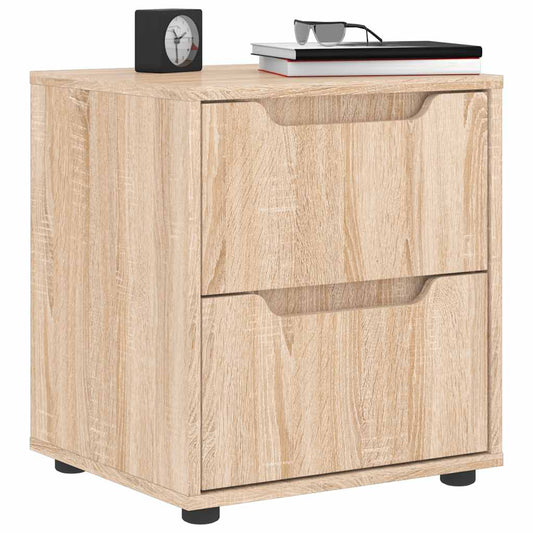 Comodino VISNES Rovere Sonoma 45x40x50 cm in Legno Multistrato - homemem39