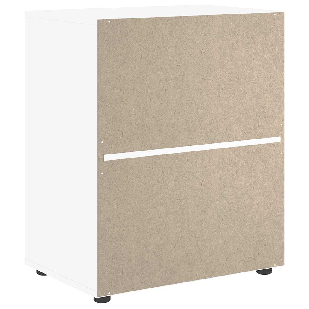 Credenza VISNES Bianca 60x40x73 cm in Legno Multistrato