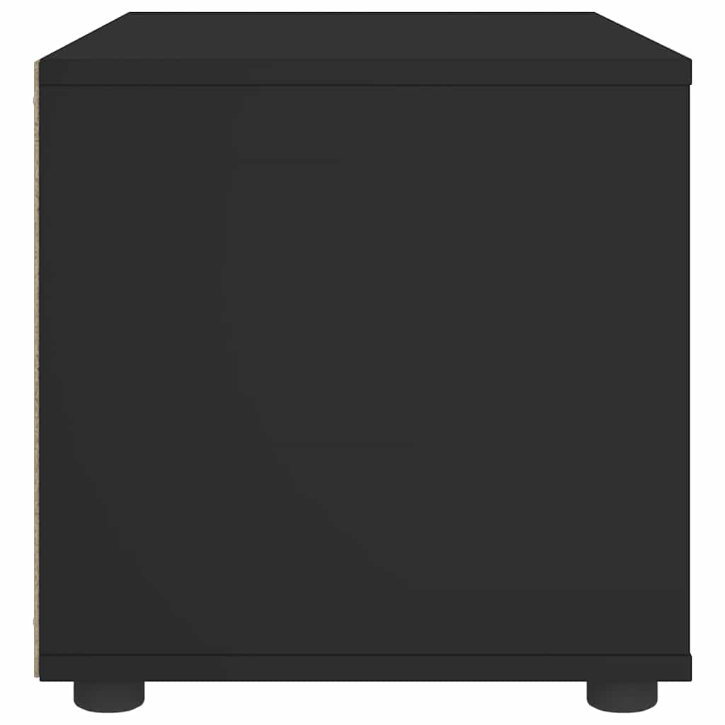 Mobile TV VISNES Nero 60x40x38 cm in Legno Multistrato - homemem39