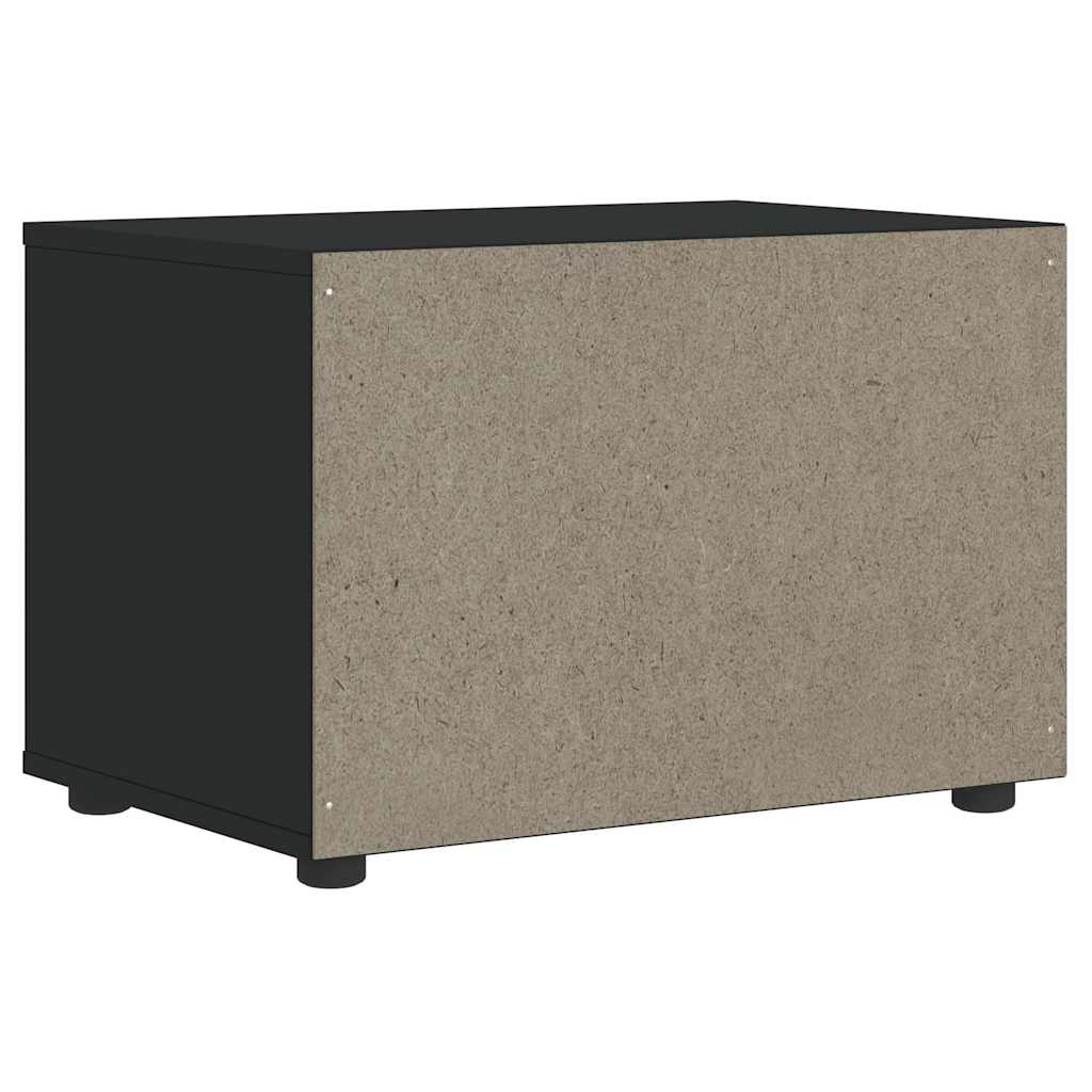 Mobile TV VISNES Nero 60x40x38 cm in Legno Multistrato - homemem39