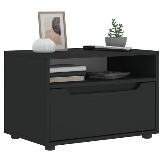 Mobile TV VISNES Nero 60x40x38 cm in Legno Multistrato - homemem39