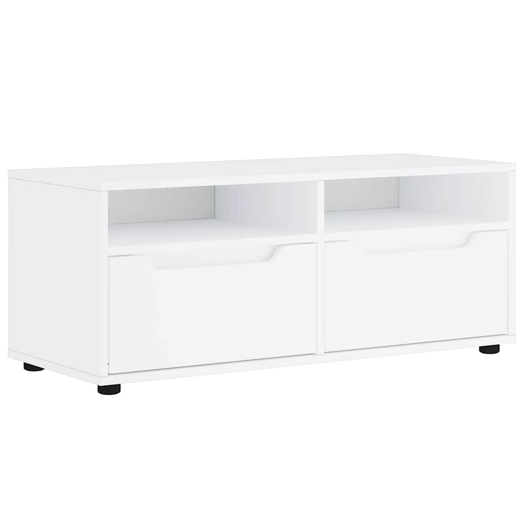 Mobile TV VISNES Bianco 100x40x38 cm in Legno Multistrato - homemem39