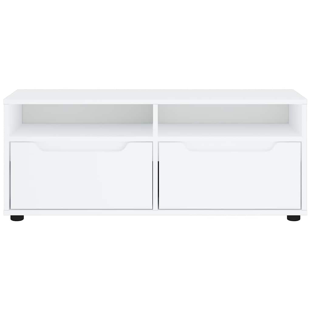 Mobile TV VISNES Bianco 100x40x38 cm in Legno Multistrato - homemem39