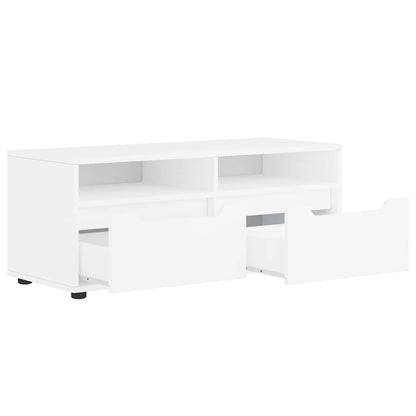 Mobile TV VISNES Bianco 100x40x38 cm in Legno Multistrato - homemem39
