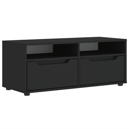 Mobile TV VISNES Nero 100x40x38 cm in Legno Multistrato - homemem39