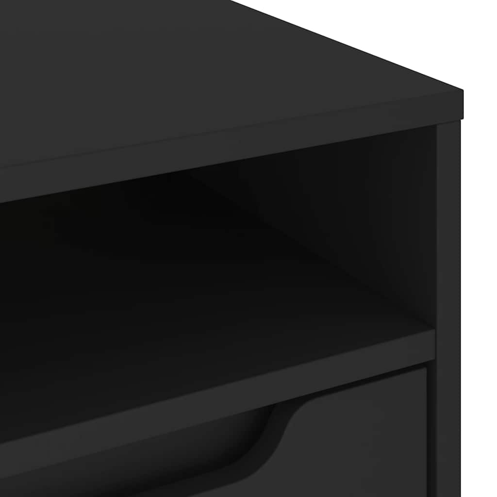 Mobile TV VISNES Nero 100x40x38 cm in Legno Multistrato - homemem39