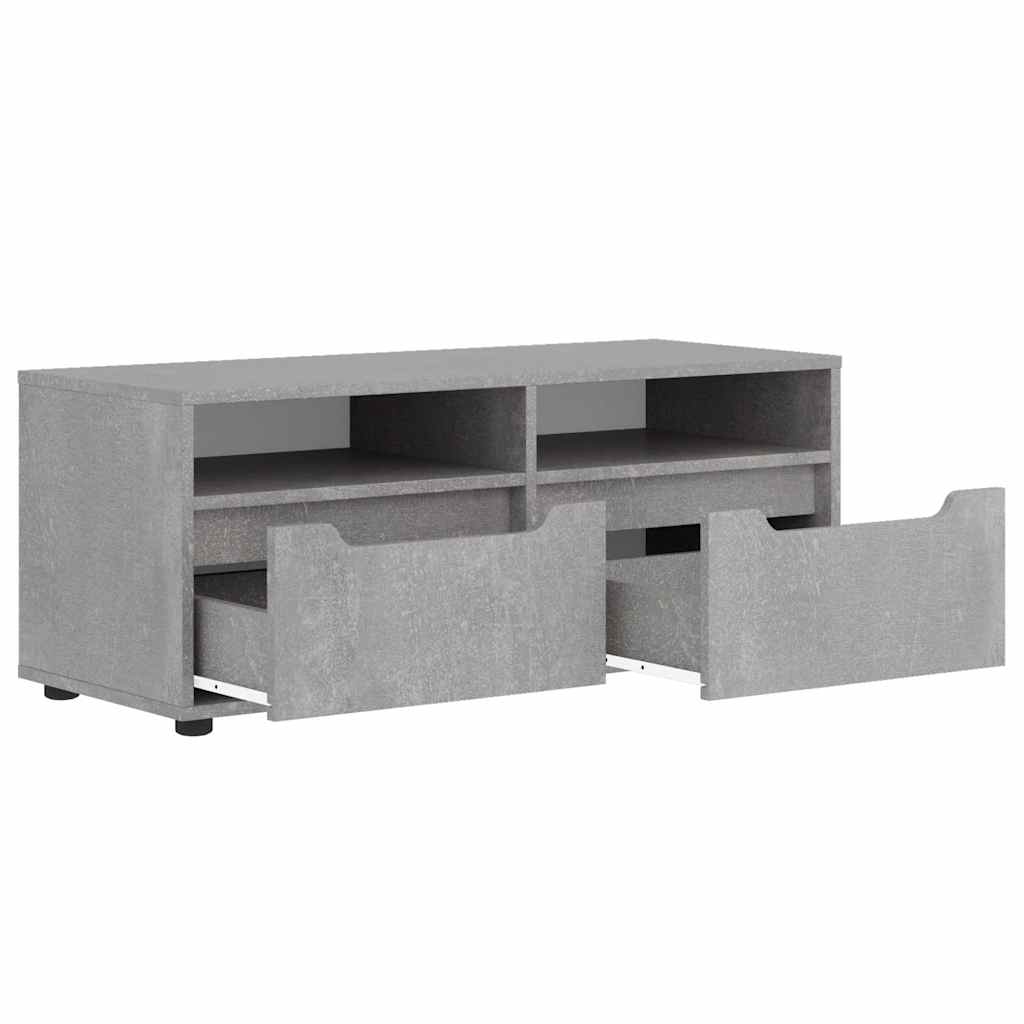 Mobile TV VISNES Grigio Cemento 100x40x38 cm Legno Multistrato - homemem39