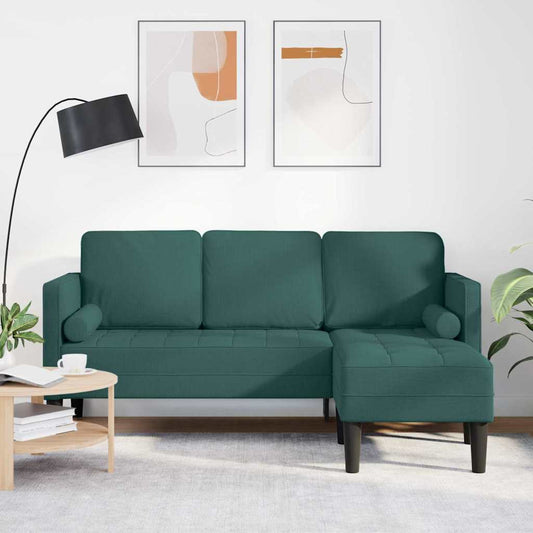 Set di divani Verde Scuro 173 x 131 x 67 cm Tessuto