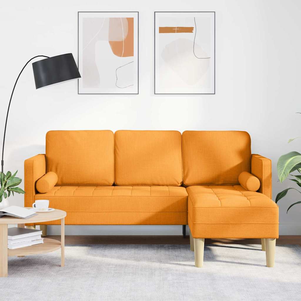 Set di divani con cuscino Giallo Scuro Poliestere
