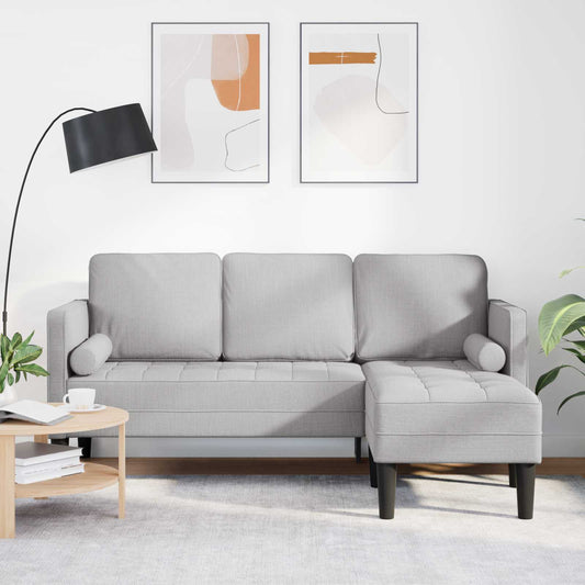 Set di divani con cuscino Grigio Nuvola Poliestere