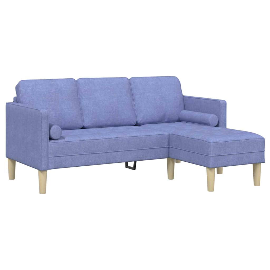 Set di divani con cuscino Blu jeans Poliestere
