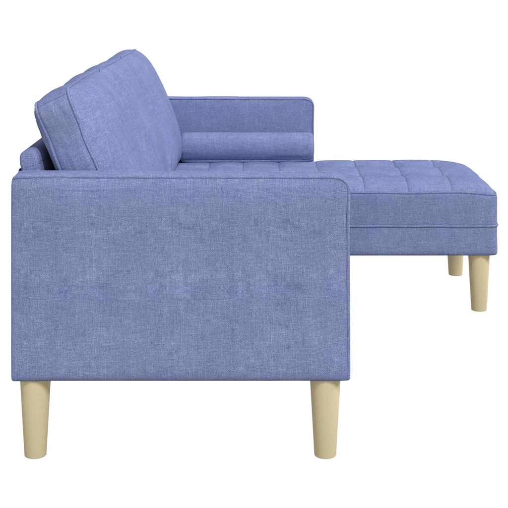 Set di divani con cuscino Blu jeans Poliestere