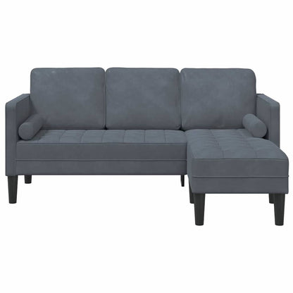 Set di divani con cuscino Grigio scuro Poliestere | homemem39