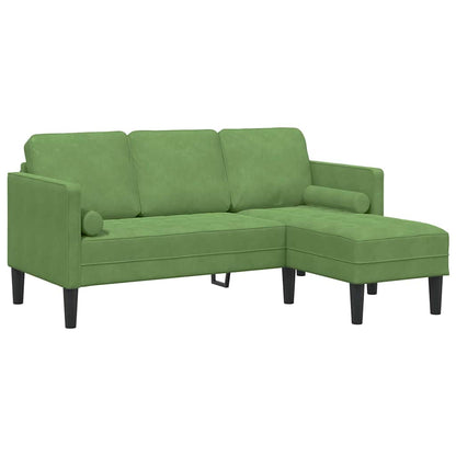 Set di divani Verde chiaro 173 x 131 x 67 cm Velluto