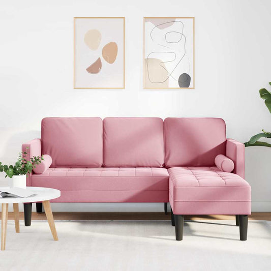 Set di divani con cuscino Rosa Poliestere