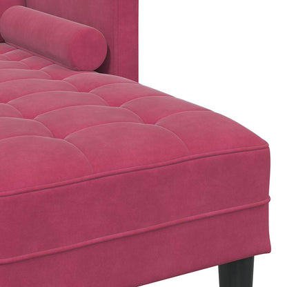 Set di divani con cuscino Rosso Vino Poliestere