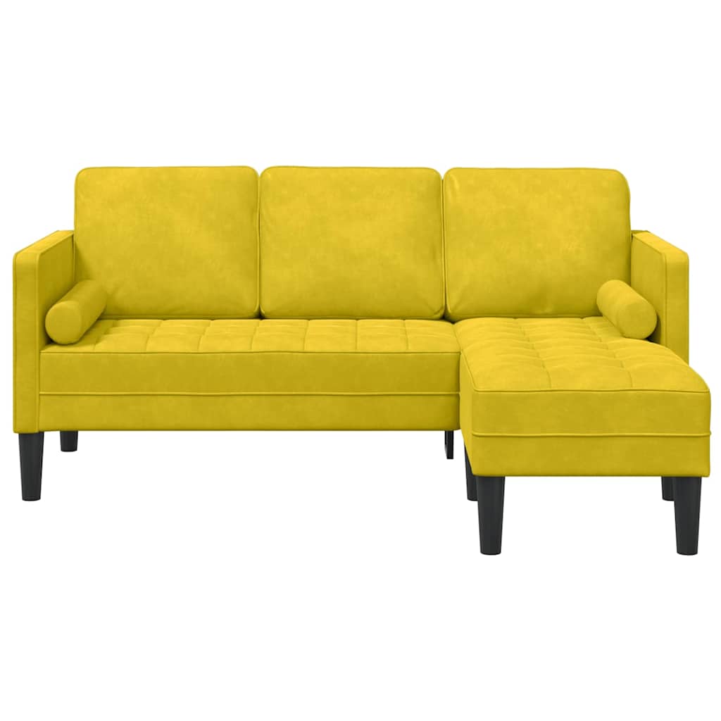 Set di divani Giallo 173 x 131 x 67 cm Velluto - homemem39