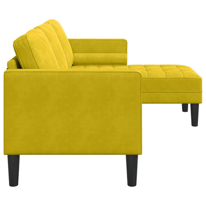 Set di divani Giallo 173 x 131 x 67 cm Velluto - homemem39