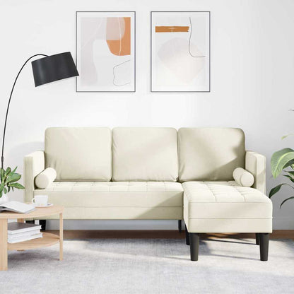 Set di divani Crema 173 x 131 x 67 cm Velluto