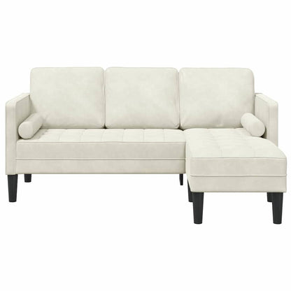 Set di divani Crema 173 x 131 x 67 cm Velluto