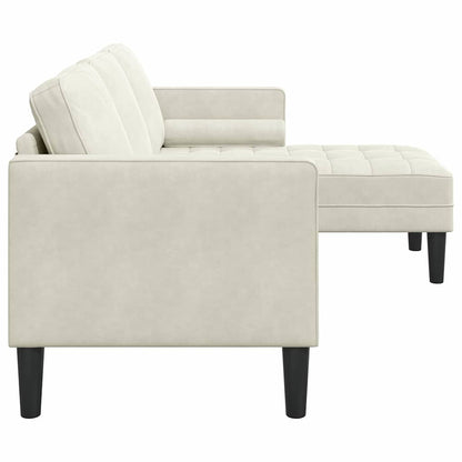 Set di divani Crema 173 x 131 x 67 cm Velluto