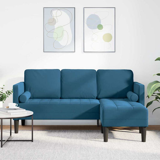 Set di divani Blu 173 x 131 x 67 cm Velluto