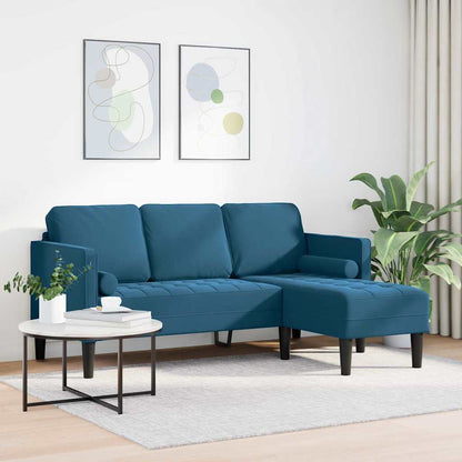 Set di divani Blu 173 x 131 x 67 cm Velluto