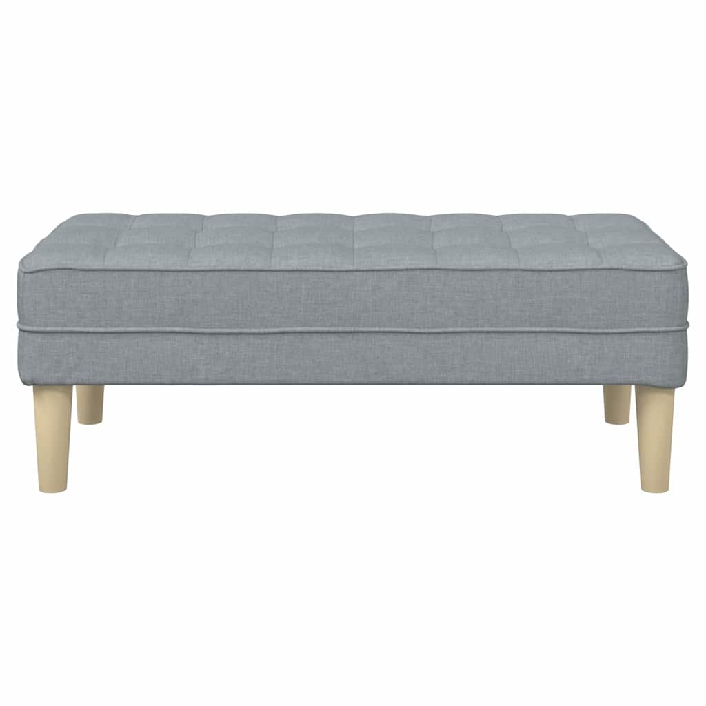 panchina Grigio chiaro 113 x 57 x 39 cm Tessuto