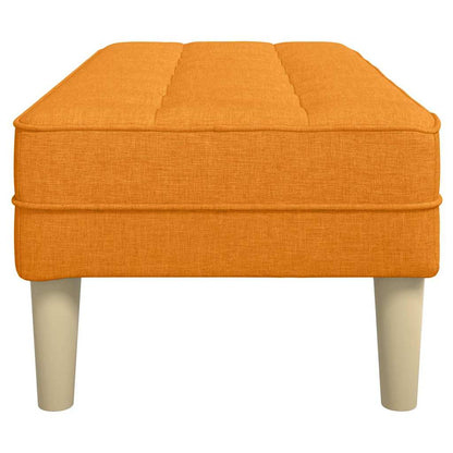 panchina con cuscino Giallo Scuro 113 x 57 x 39 cm Tessuto