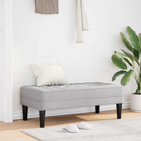 panchina con cuscino Grigio Nuvola 113 x 57 x 39 cm Tessuto