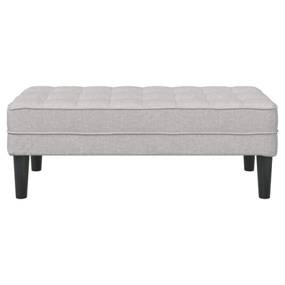 panchina con cuscino Grigio Nuvola 113 x 57 x 39 cm Tessuto