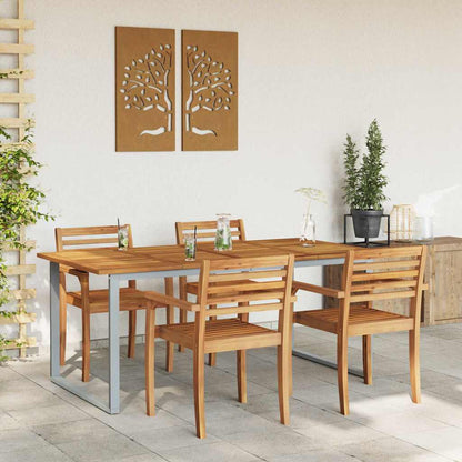 Tavolo da Pranzo da Giardino Grigio 180 x 90 x 75 cm