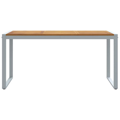 Tavolo da Pranzo da Giardino Grigio 160 x 80 x 75 cm