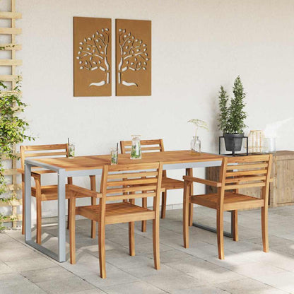 Tavolo da Pranzo da Giardino Grigio 180 x 90 x 75 cm