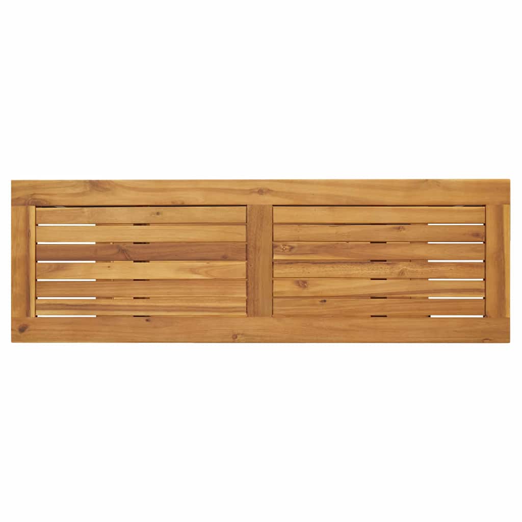 Tavolo da esterno Naturale e Grigio 110 x 35 x 75 cm