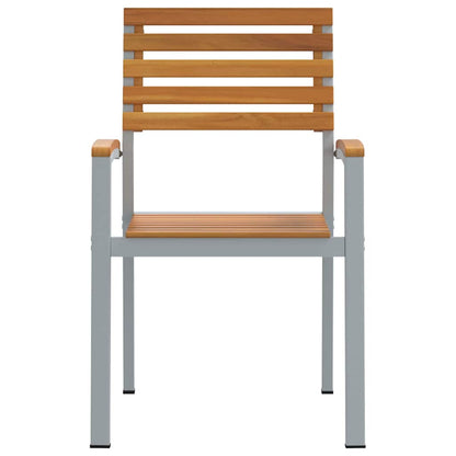 Sedia da Giardino 4 pcs Marrone 56 x 57 x 87cm