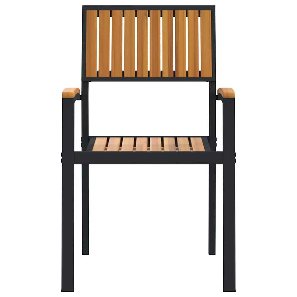 Sedia da Giardino 2 pcs Marrone 56 x 57 x 87cm