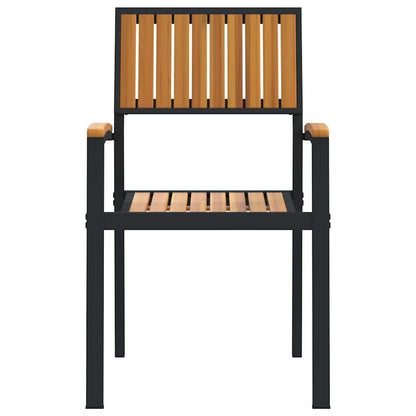 Sedia da Giardino 4 pcs Marrone 56 x 57 x 87cm