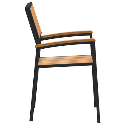 Sedia da Giardino 4 pcs Marrone 56 x 57 x 87cm