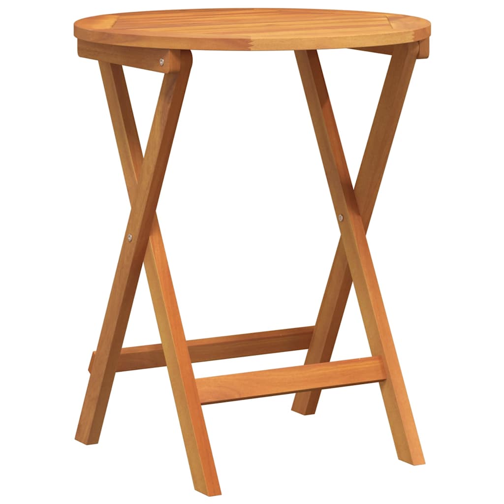 Tavolo da Giardino Pieghevole Naturale 60 x 60 x 72 cm