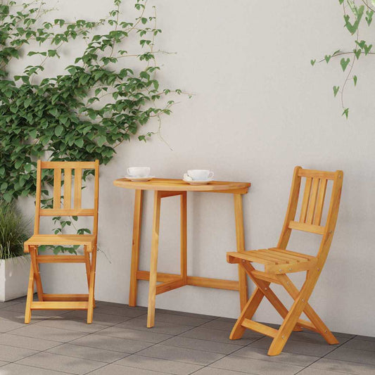 Sedia da Giardino 2 pcs Marrone 36 x 46 x 86cm