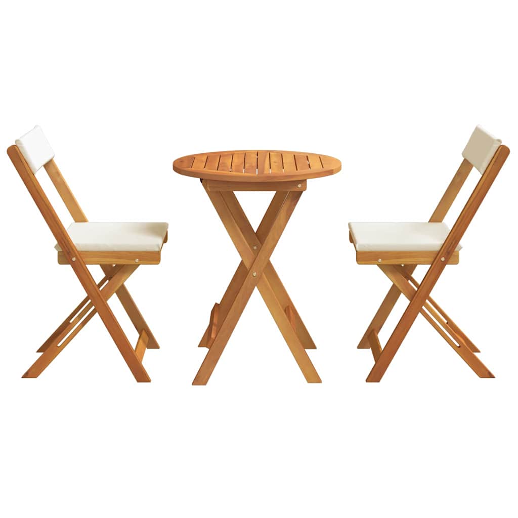 Set Bistro da Giardino 3 pcs Marrone legno massello di acacia - homemem39